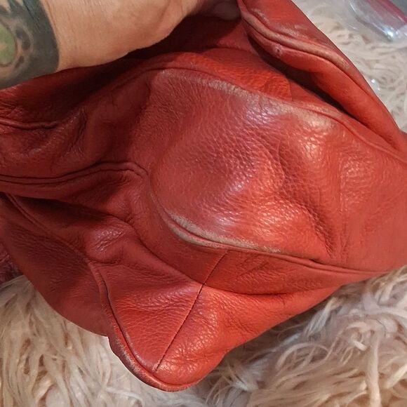 Marc By MARC JACOBS Vintage Red/orange Pebbled Leather Handbag - Picture 11 of 13